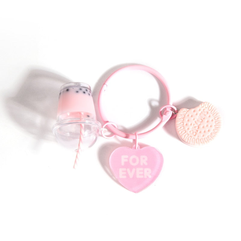 Cute Ice-cream/Bobba tea Keychains