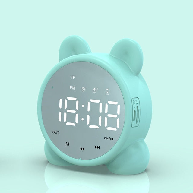 Bluetooth Mirror Alarm Table Clock