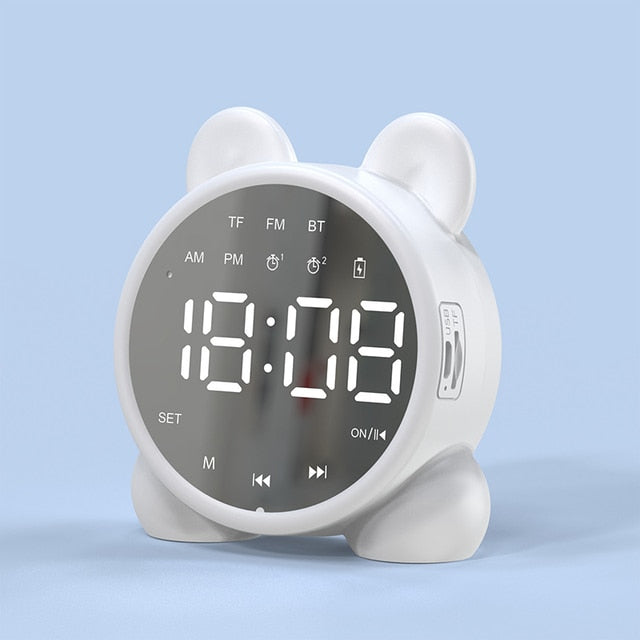 Bluetooth Mirror Alarm Table Clock