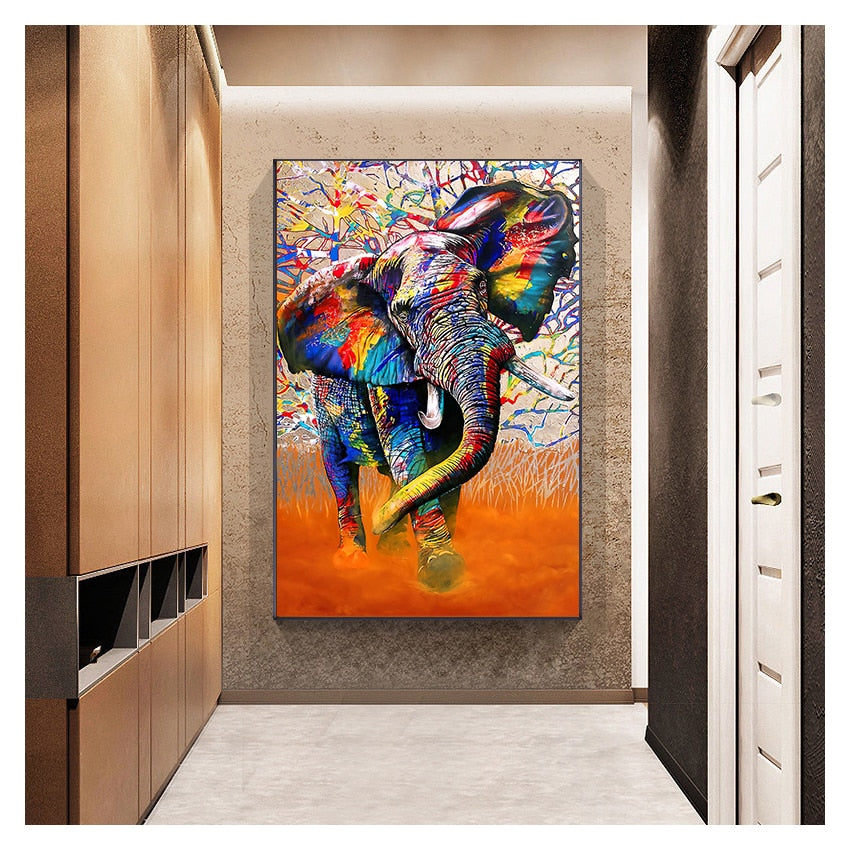 Colorful Graffiti Wall Art