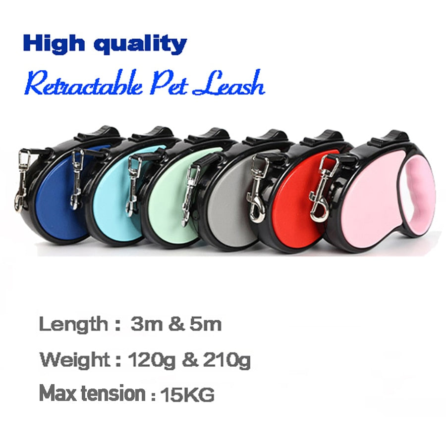 New Retractable Dog Leash 5m