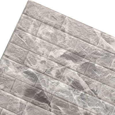 Marble Brick Wall Vinyl Decals- 10 PCs