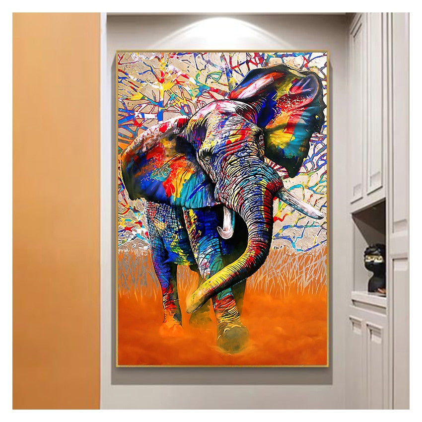 Colorful Graffiti Wall Art