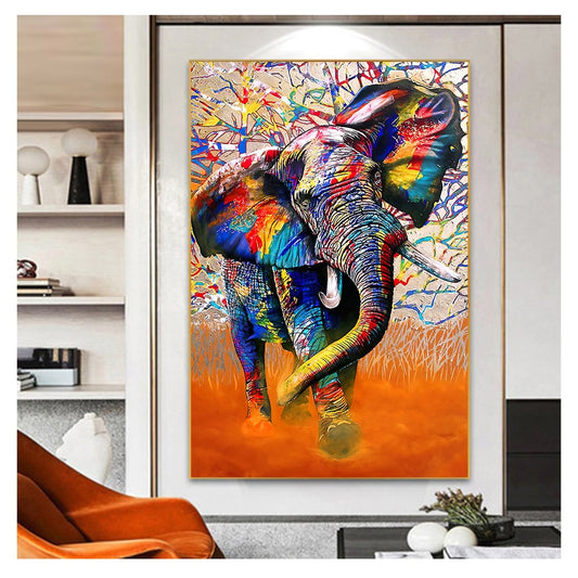 Colorful Graffiti Wall Art