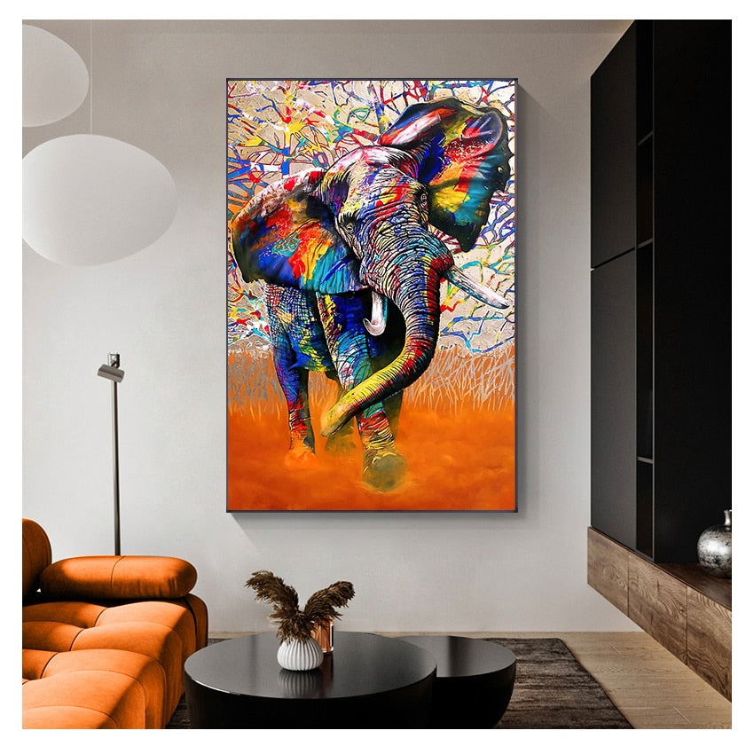 Colorful Graffiti Wall Art