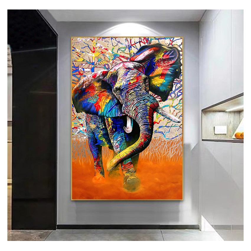 Colorful Graffiti Wall Art