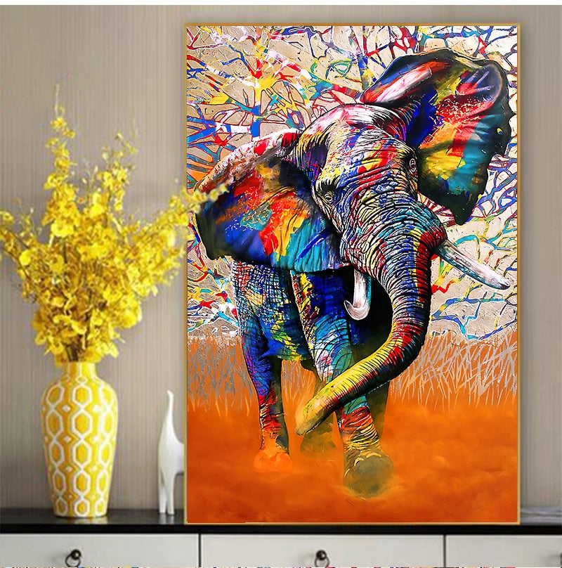 Colorful Graffiti Wall Art