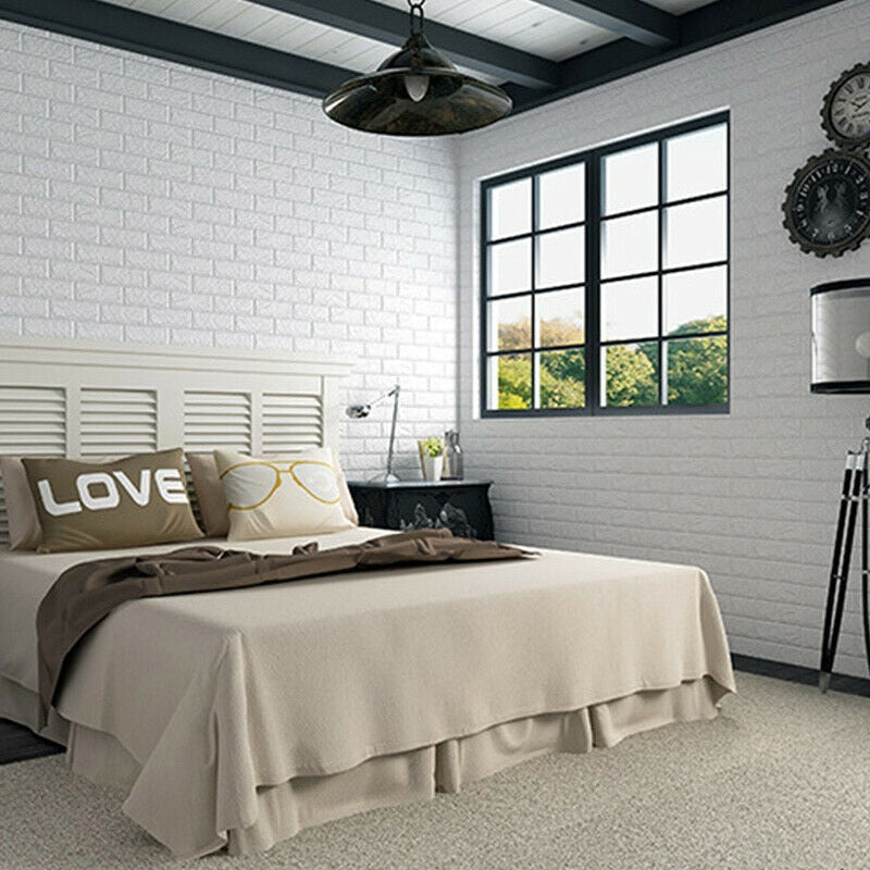 Marble Brick Wall Vinyl Decals- 10 PCs