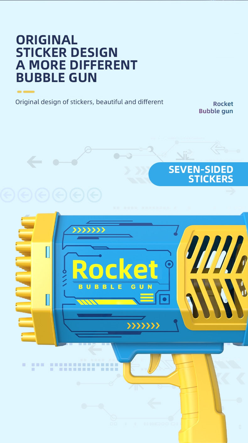 BlowGlow Rocket Bubble Gun