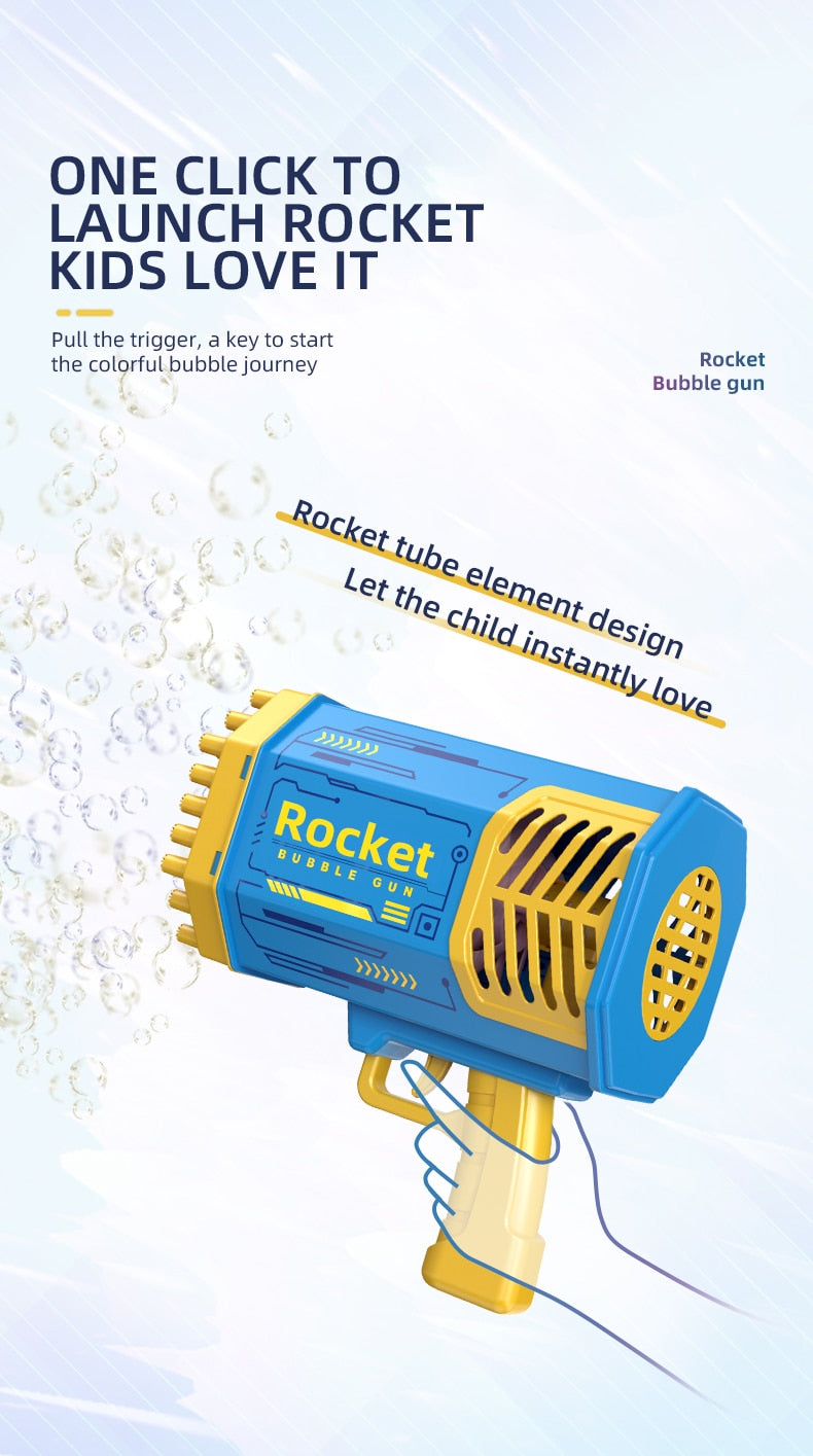 BlowGlow Rocket Bubble Gun