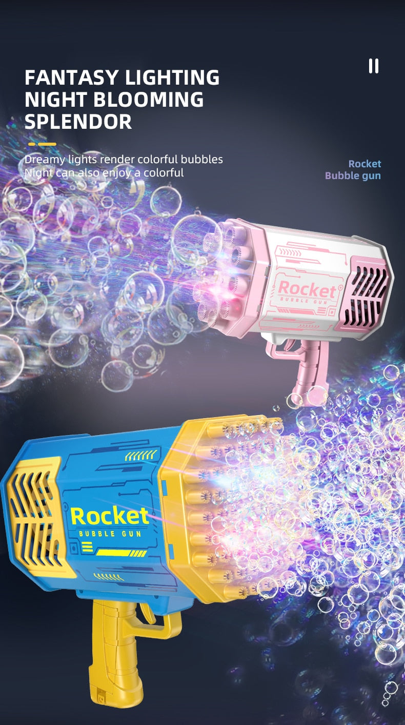BlowGlow Rocket Bubble Gun