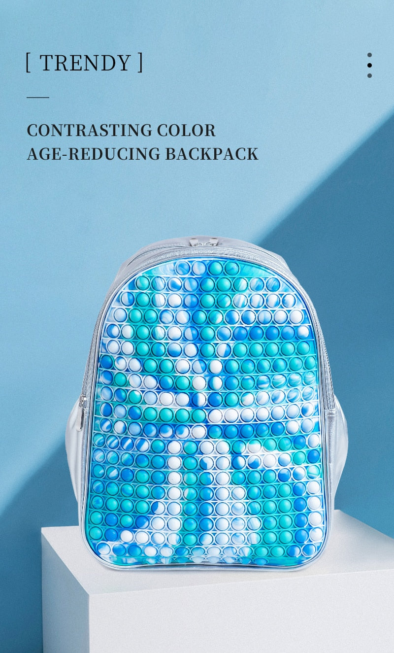 Silver Bag POPit 16 inch backpack