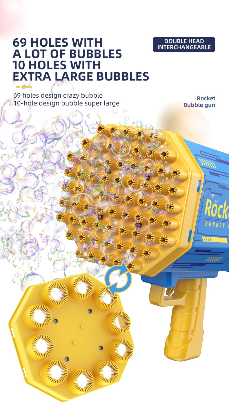 BlowGlow Rocket Bubble Gun