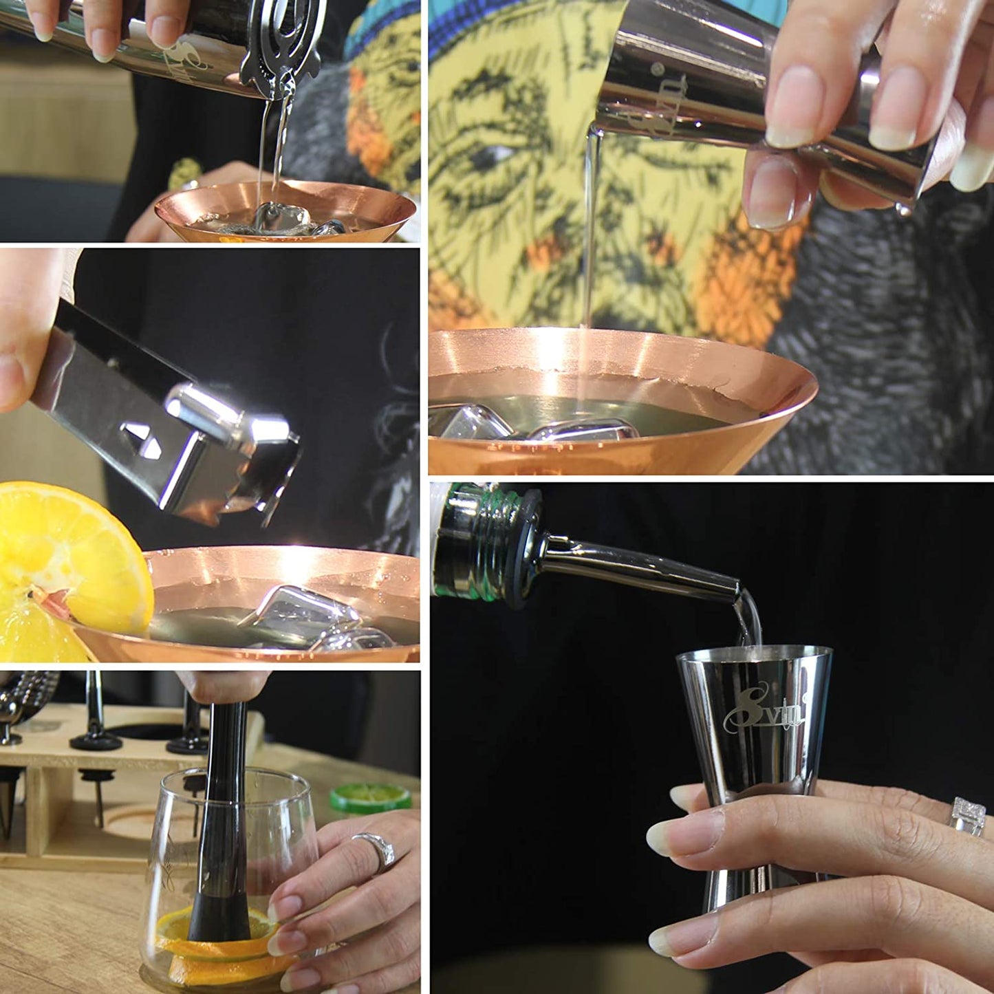 Vontries' 20 Pcs Bartender Kit