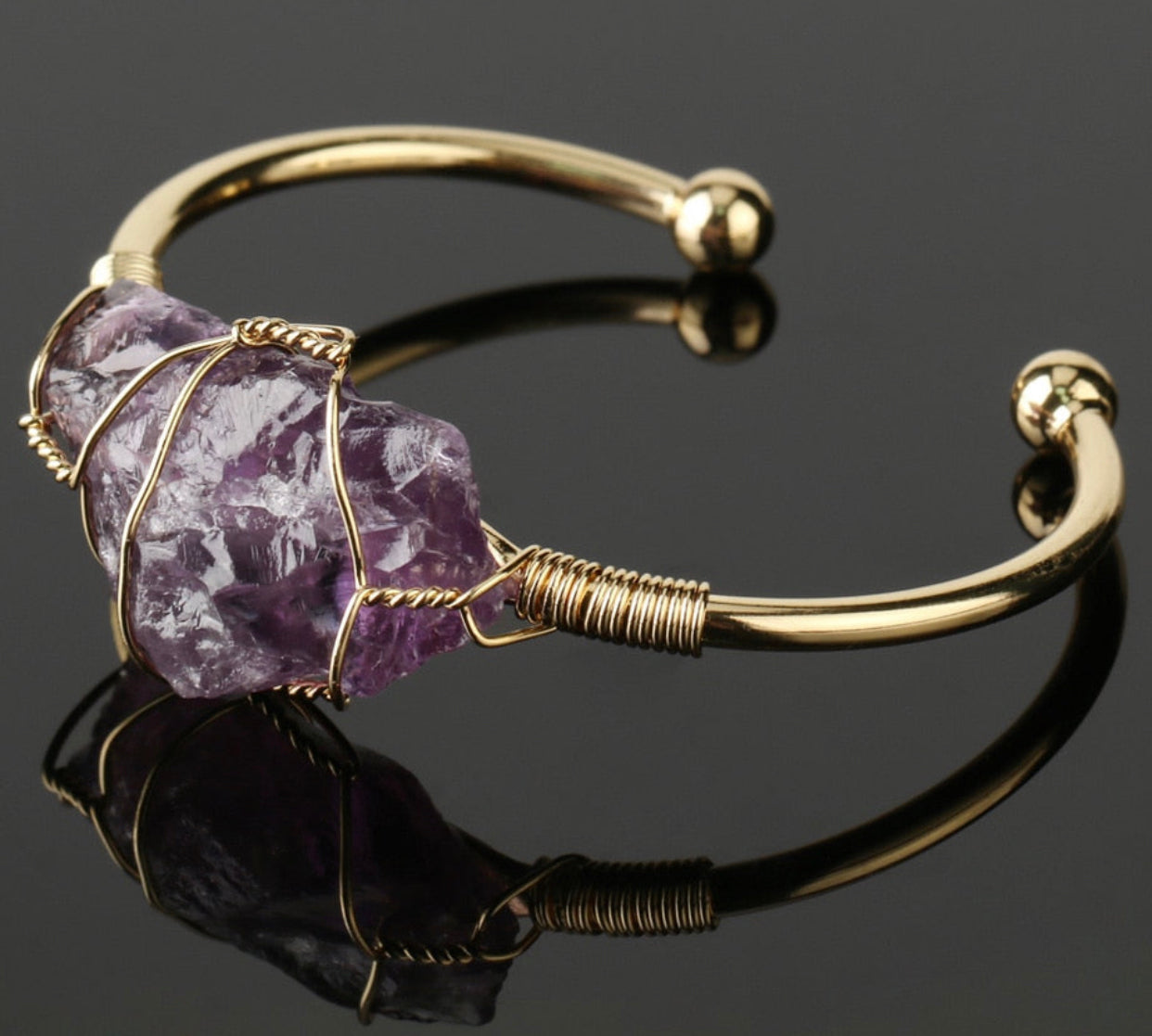 Natural Stone Bangles Cuff