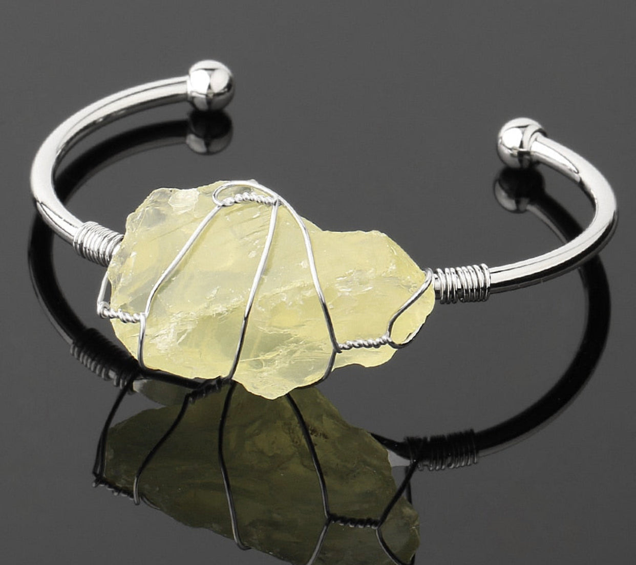 Natural Stone Bangles Cuff