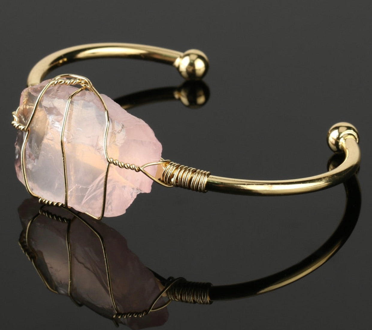 Natural Stone Bangles Cuff