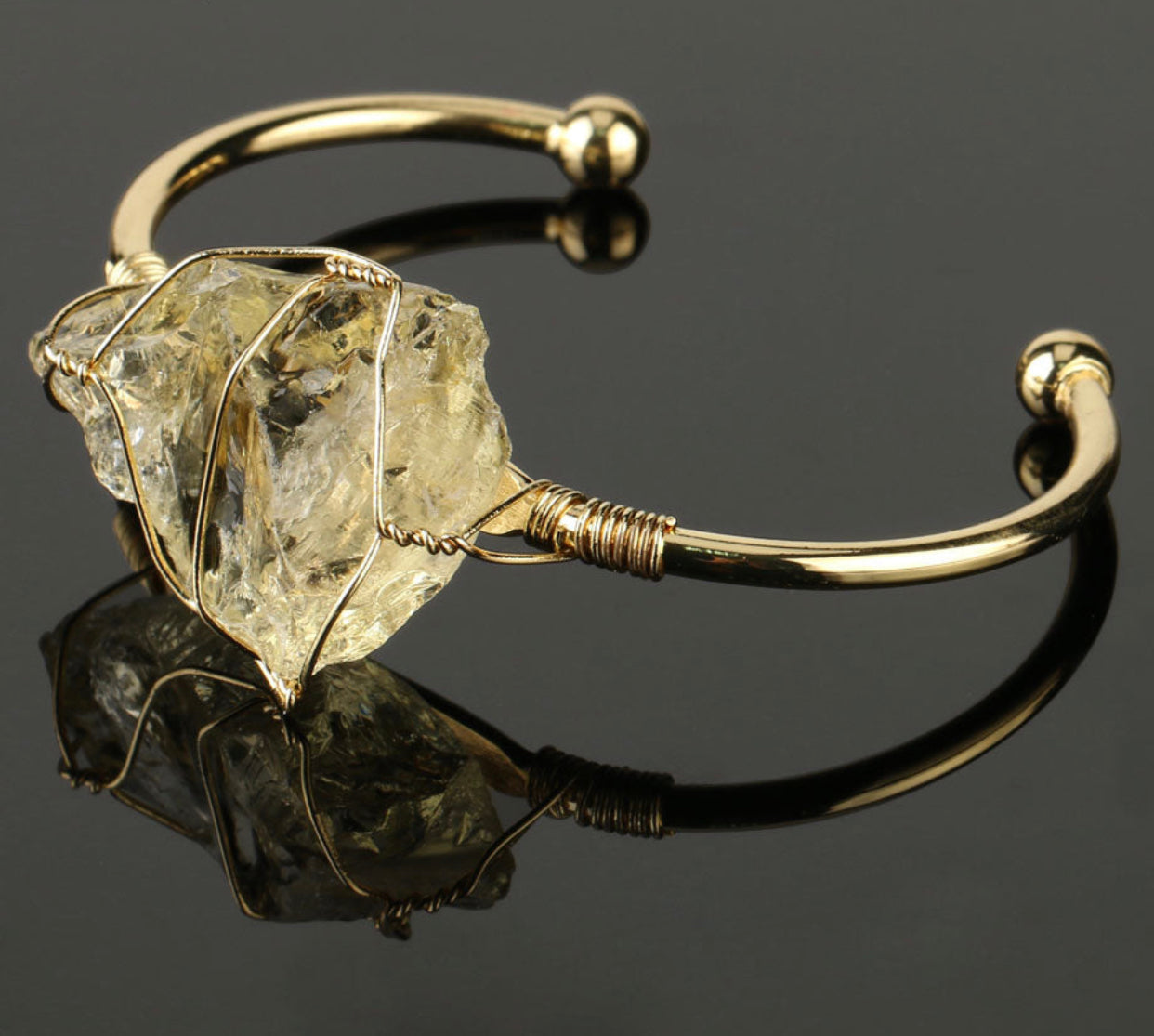 Natural Stone Bangles Cuff