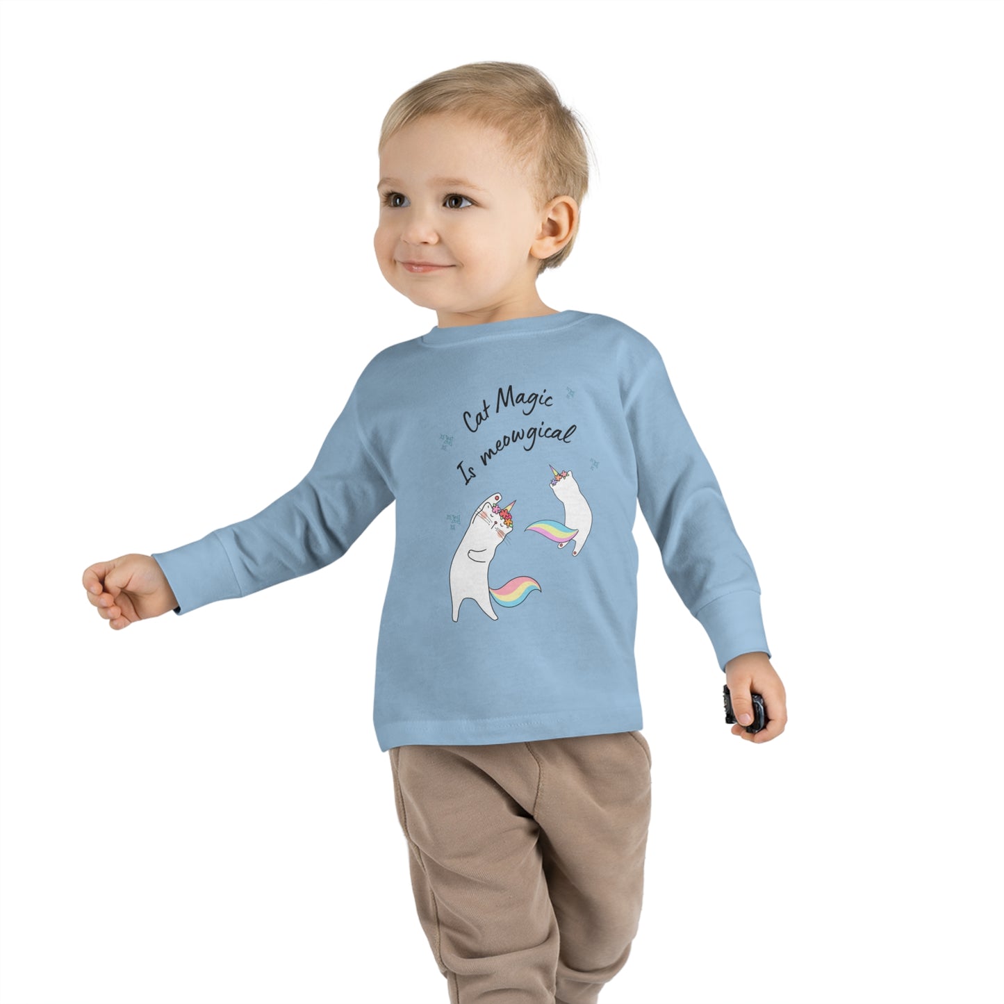 Cat Magic Toddler Long Sleeve Tee