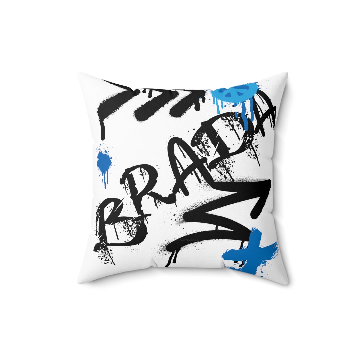 Bra-Da Faux Suede Square Pillow