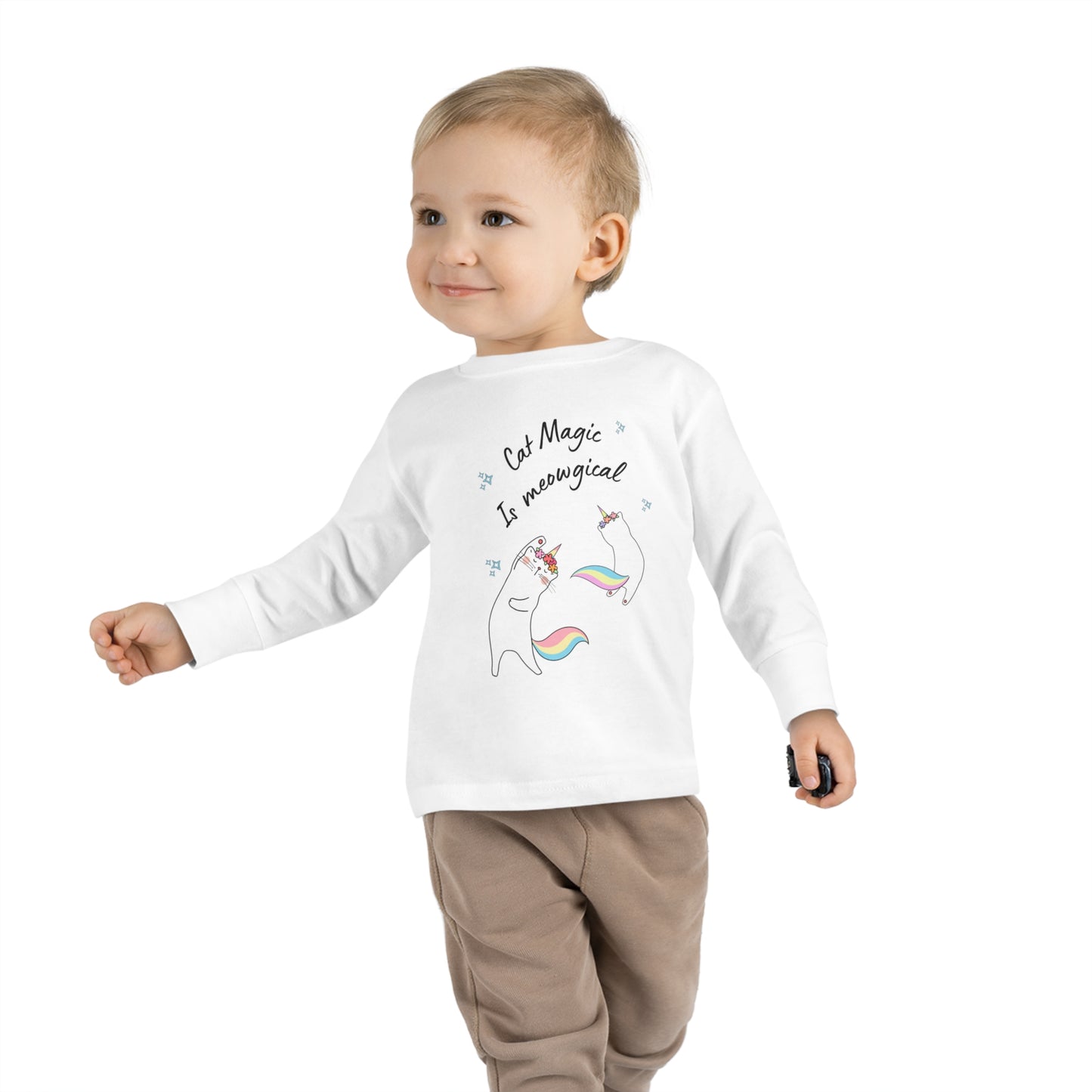 Cat Magic Toddler Long Sleeve Tee