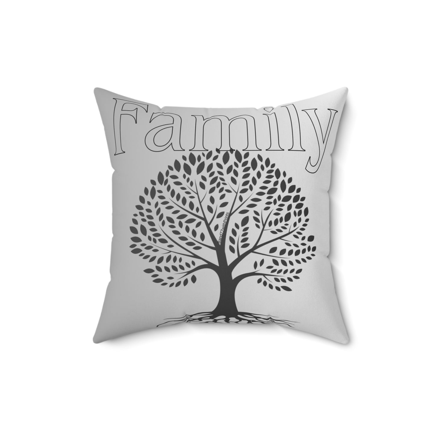 Customized Family Name Square Pillow