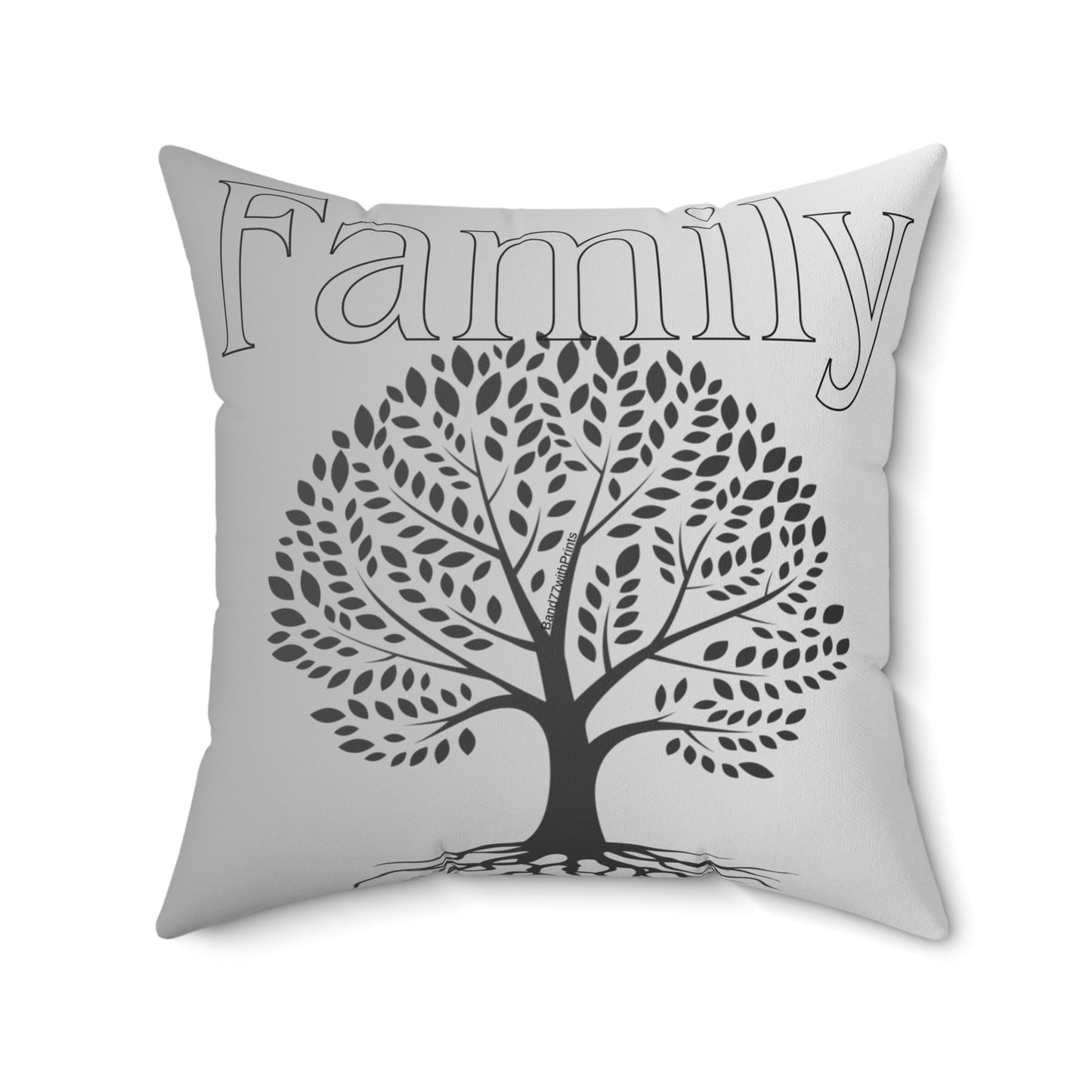 Customized Family Name Square Pillow