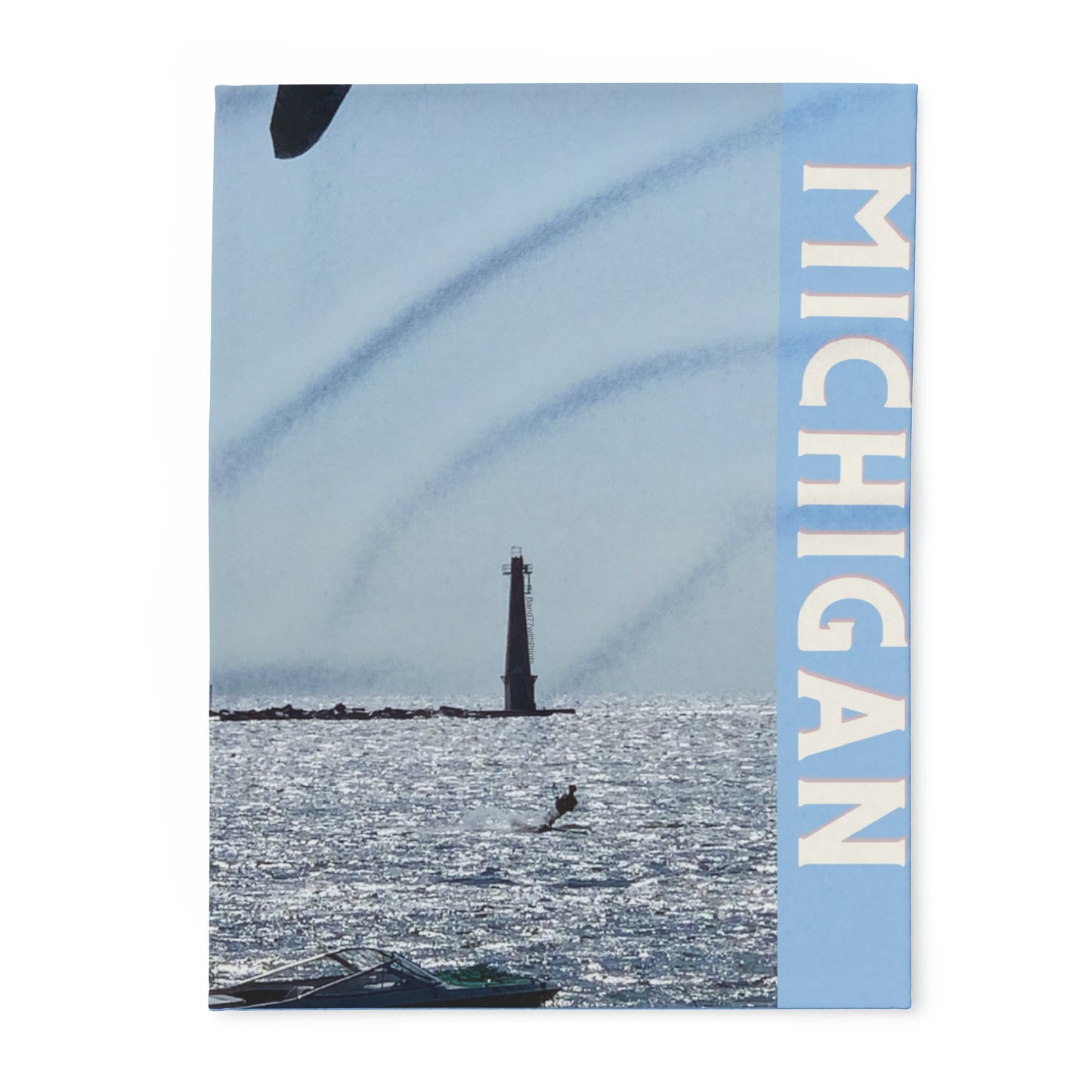 “Michigan Beach View” Arctic Fleece Blanket