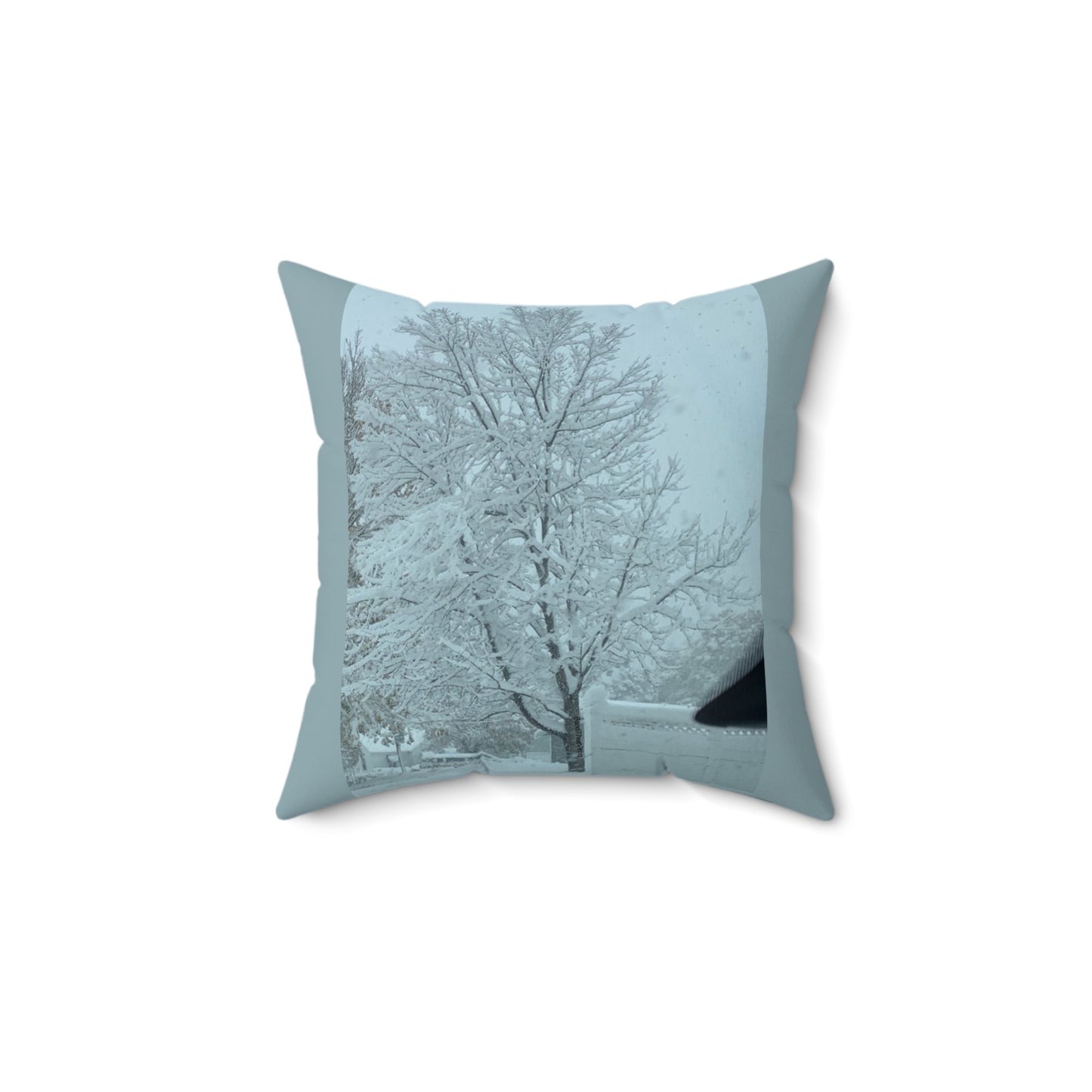 Winter Blizzard Square Pillow