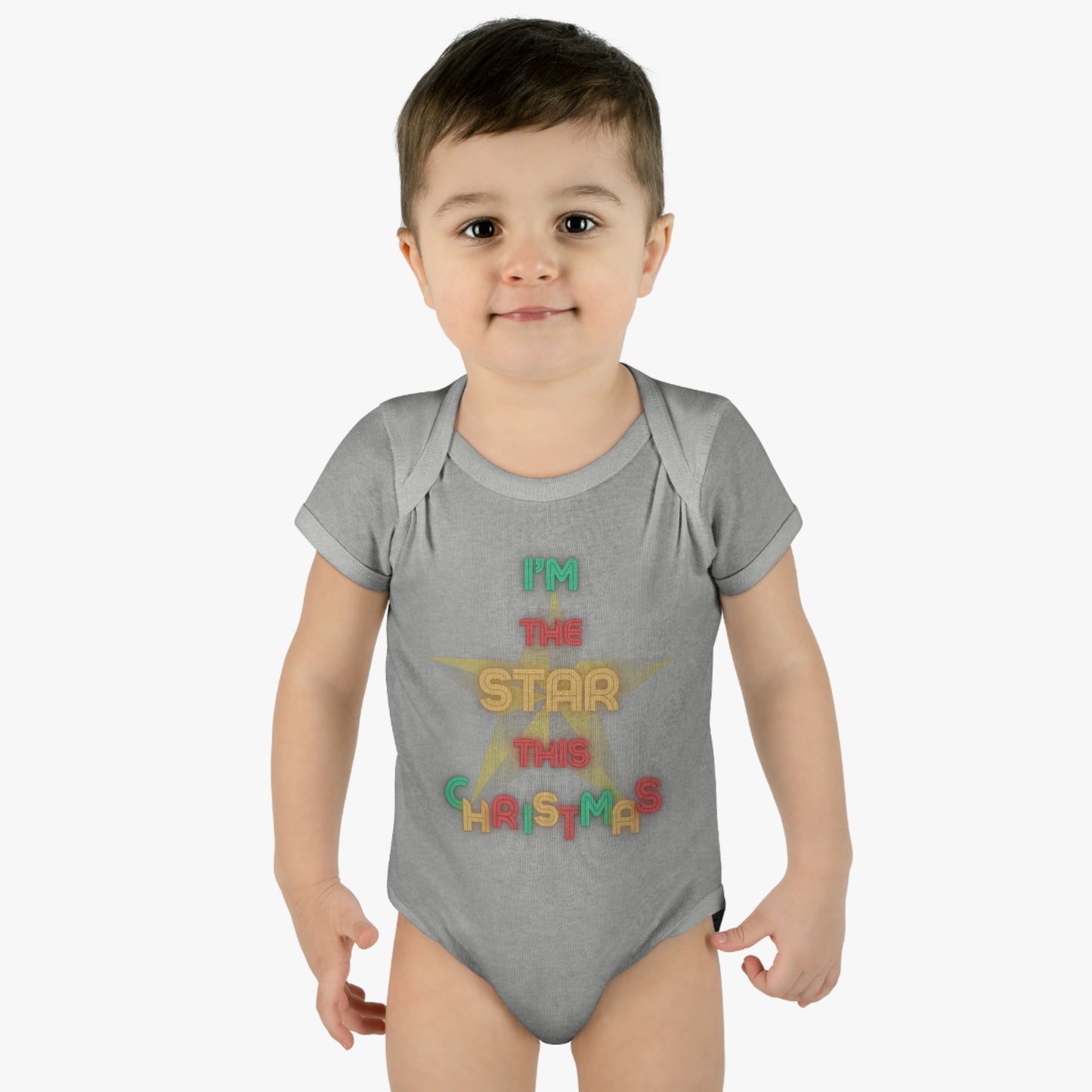 I’m the Star this Christmas  Baby Bodysuit