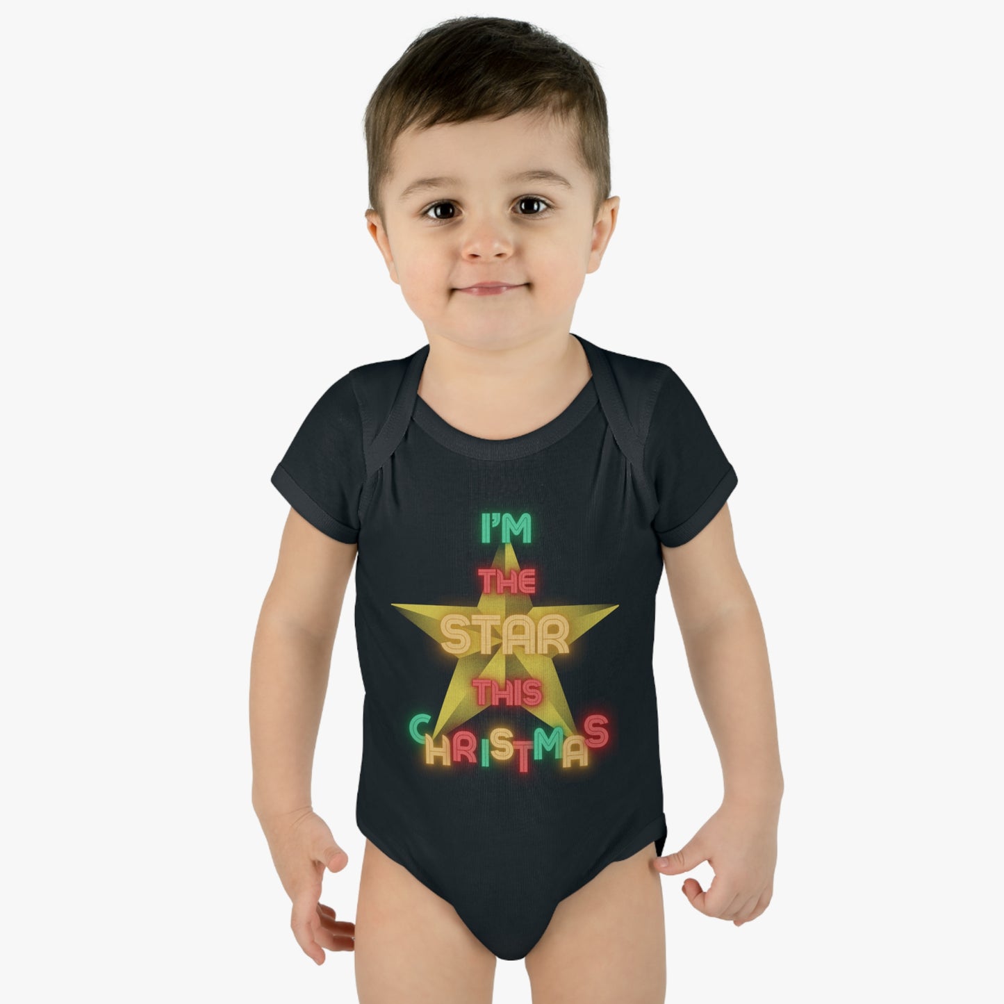 I’m the Star this Christmas  Baby Bodysuit