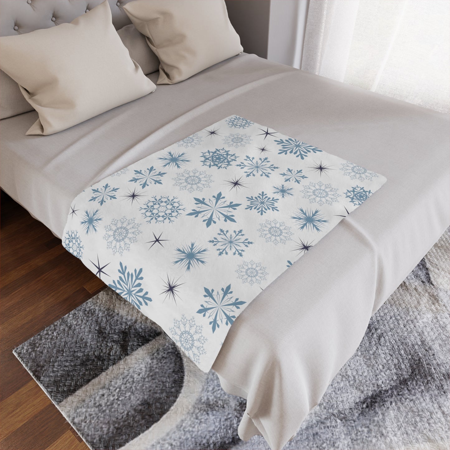 Snowflake Minky Blanket