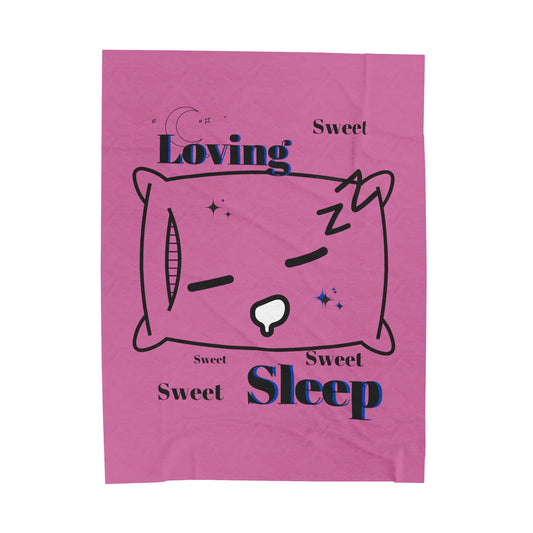 Pink Loving Sweet Sleep Plush Blanket