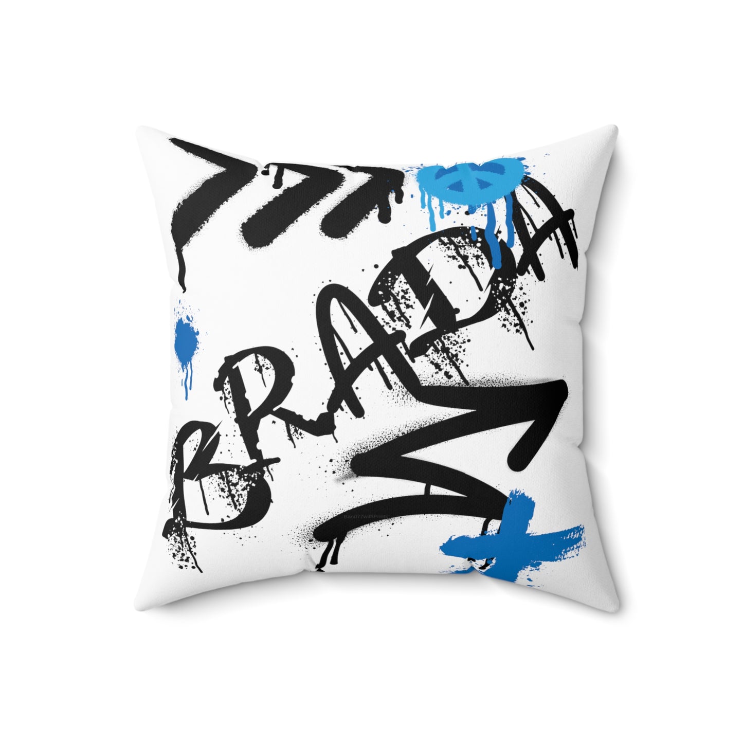 Bra-Da Faux Suede Square Pillow