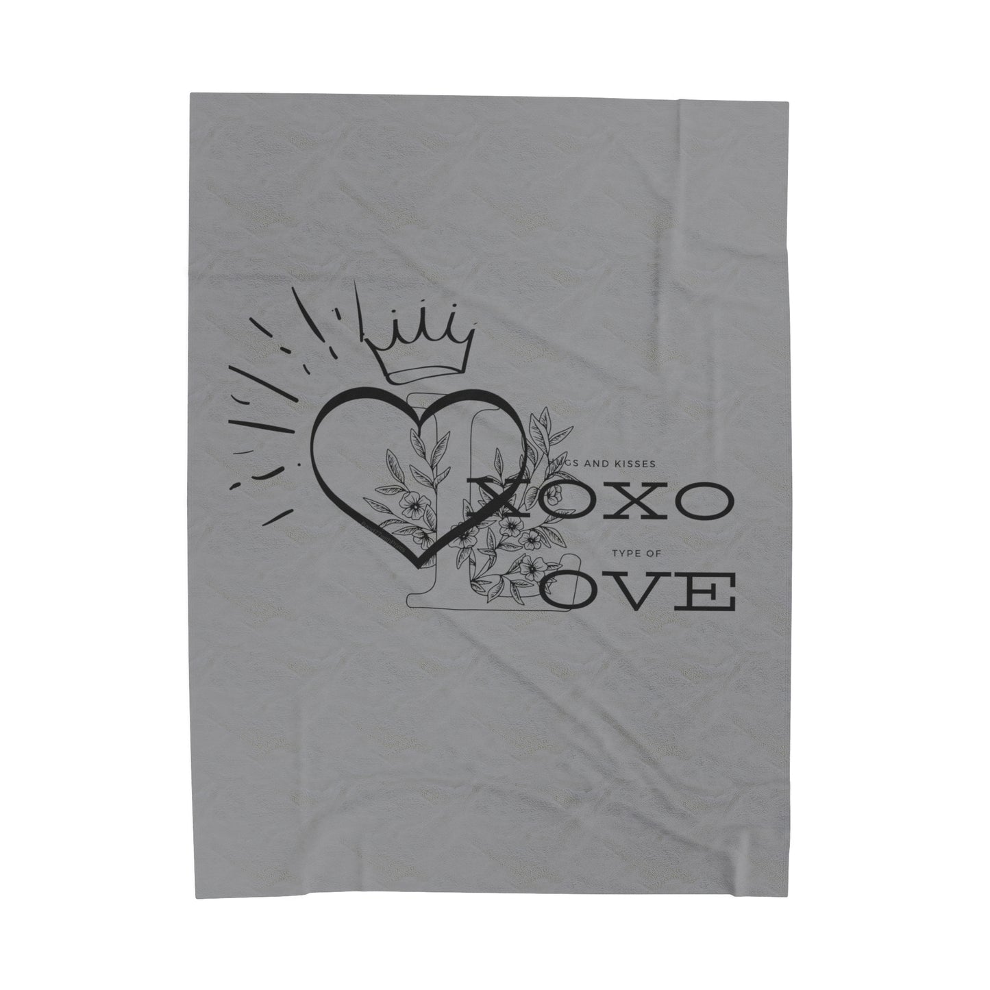 XOXO Hugs & Kisses Plush Blanket