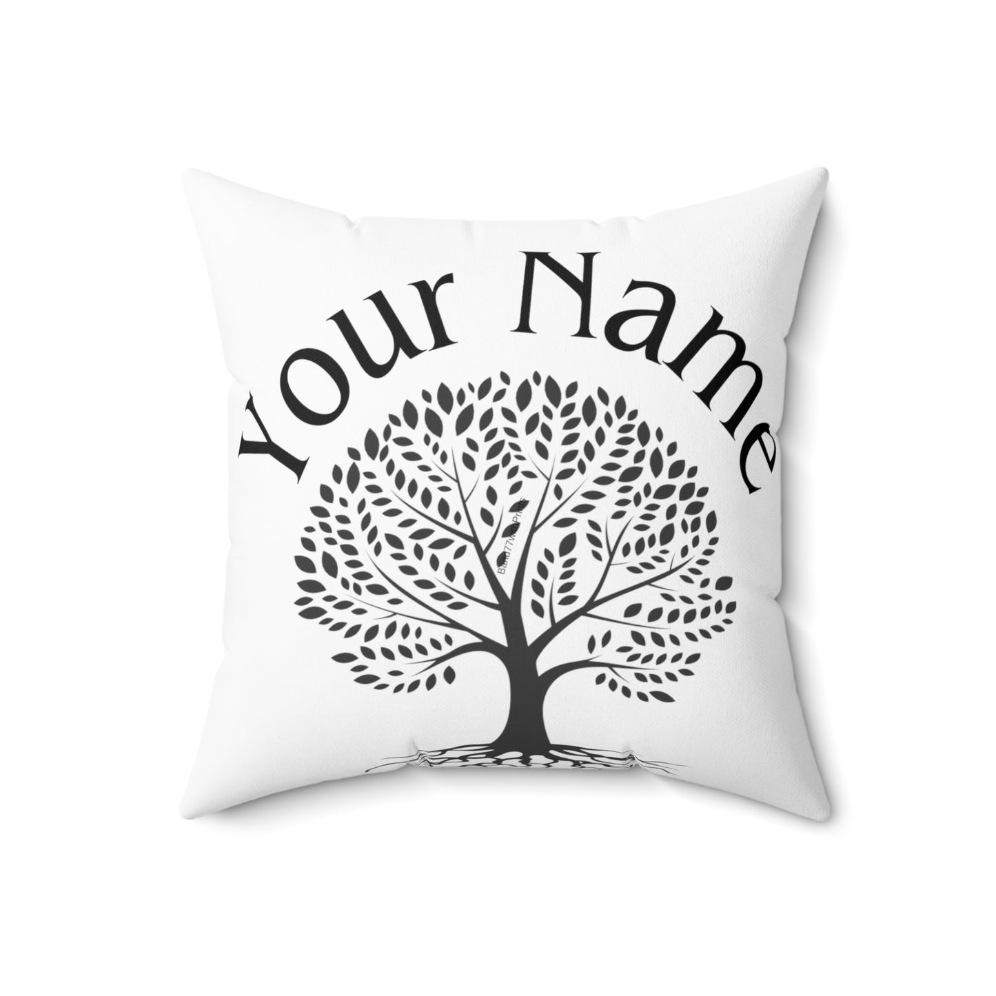 Customized Family Name Square Pillow