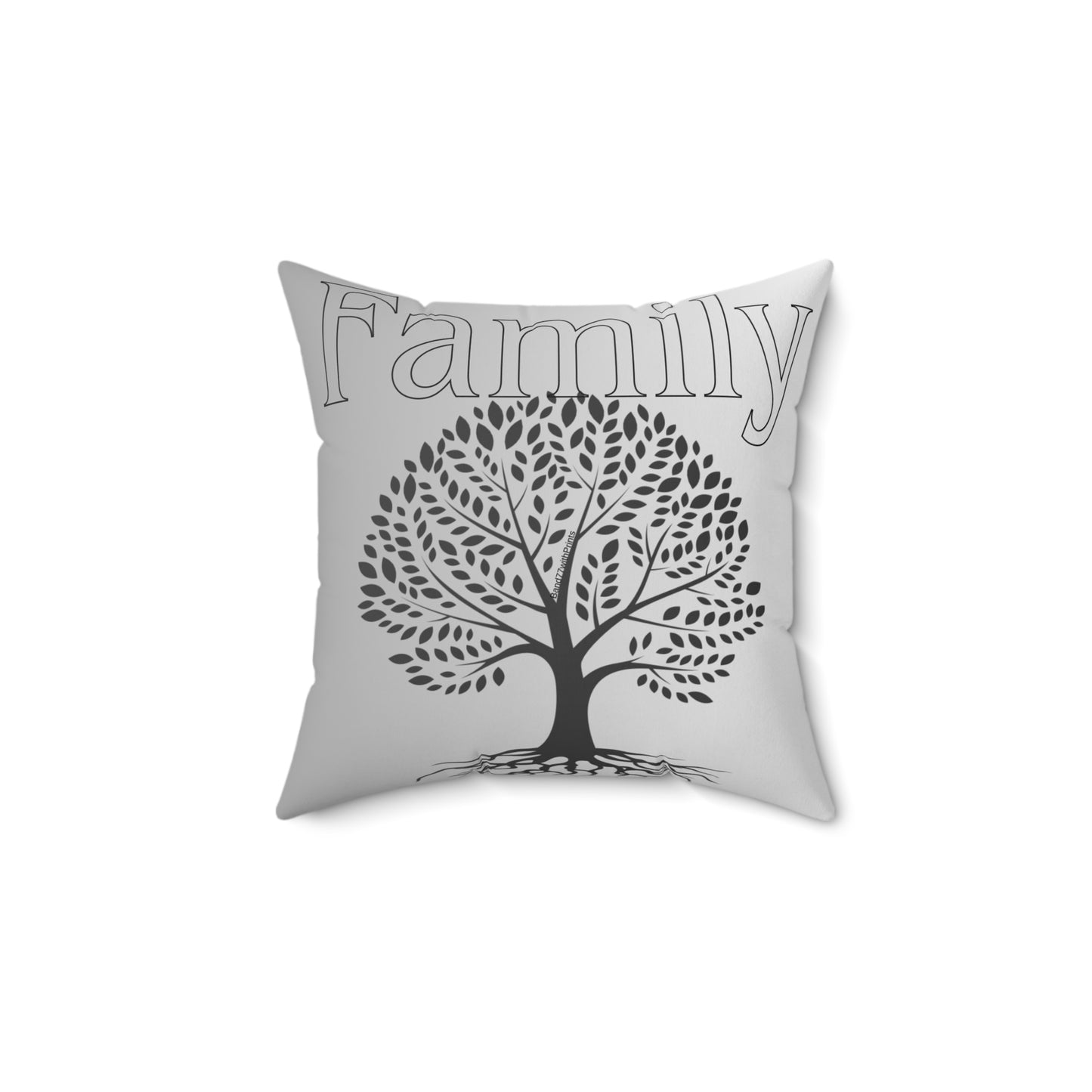 Customized Family Name Square Pillow