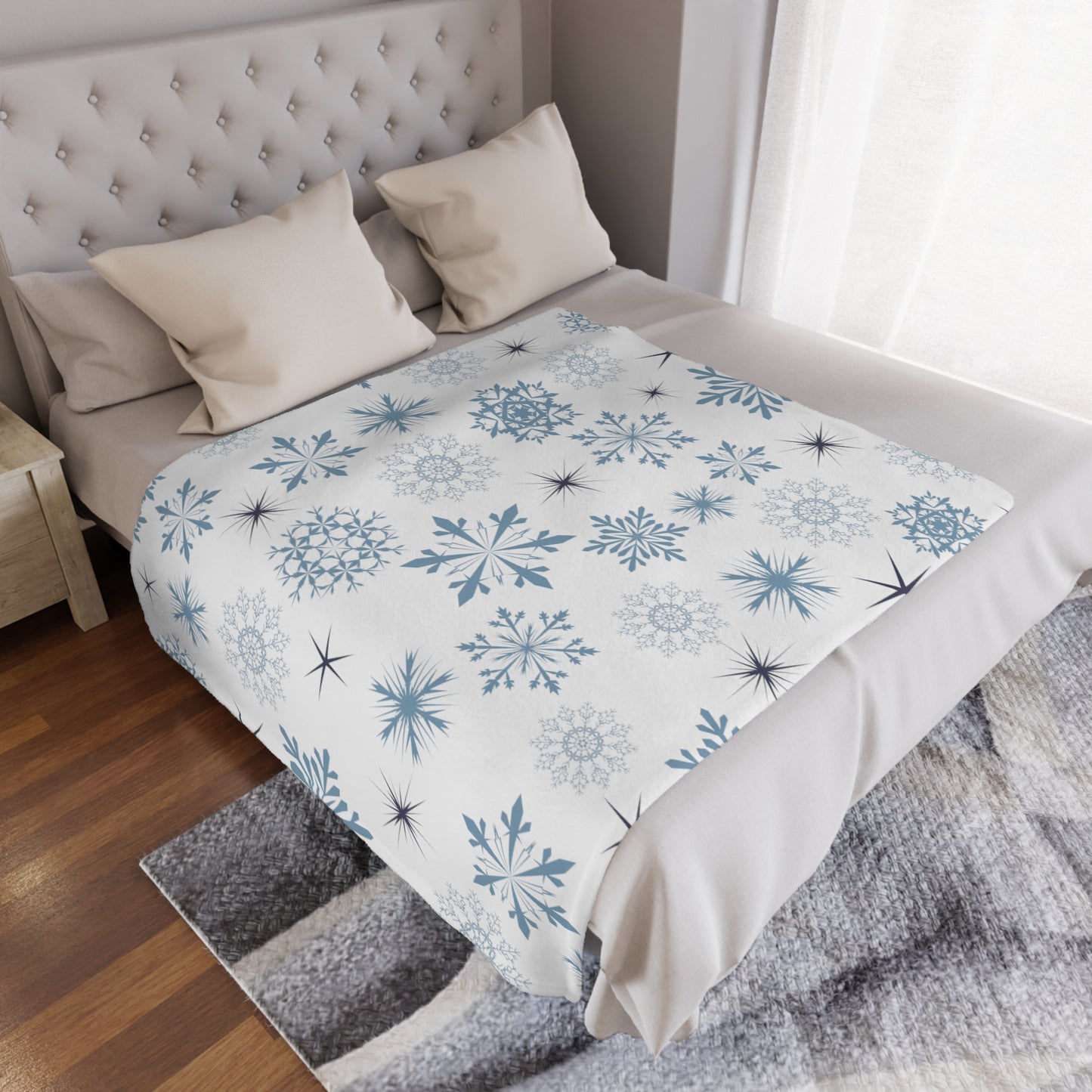 Snowflake Minky Blanket