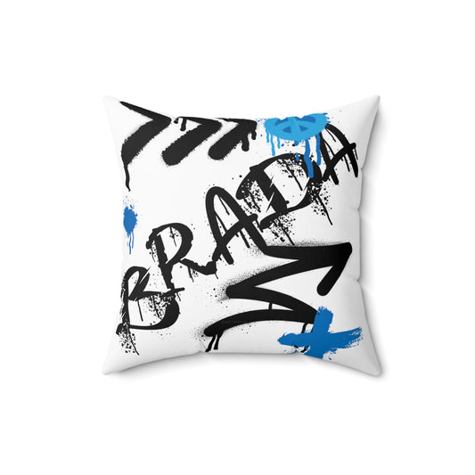 Bra-Da Faux Suede Square Pillow