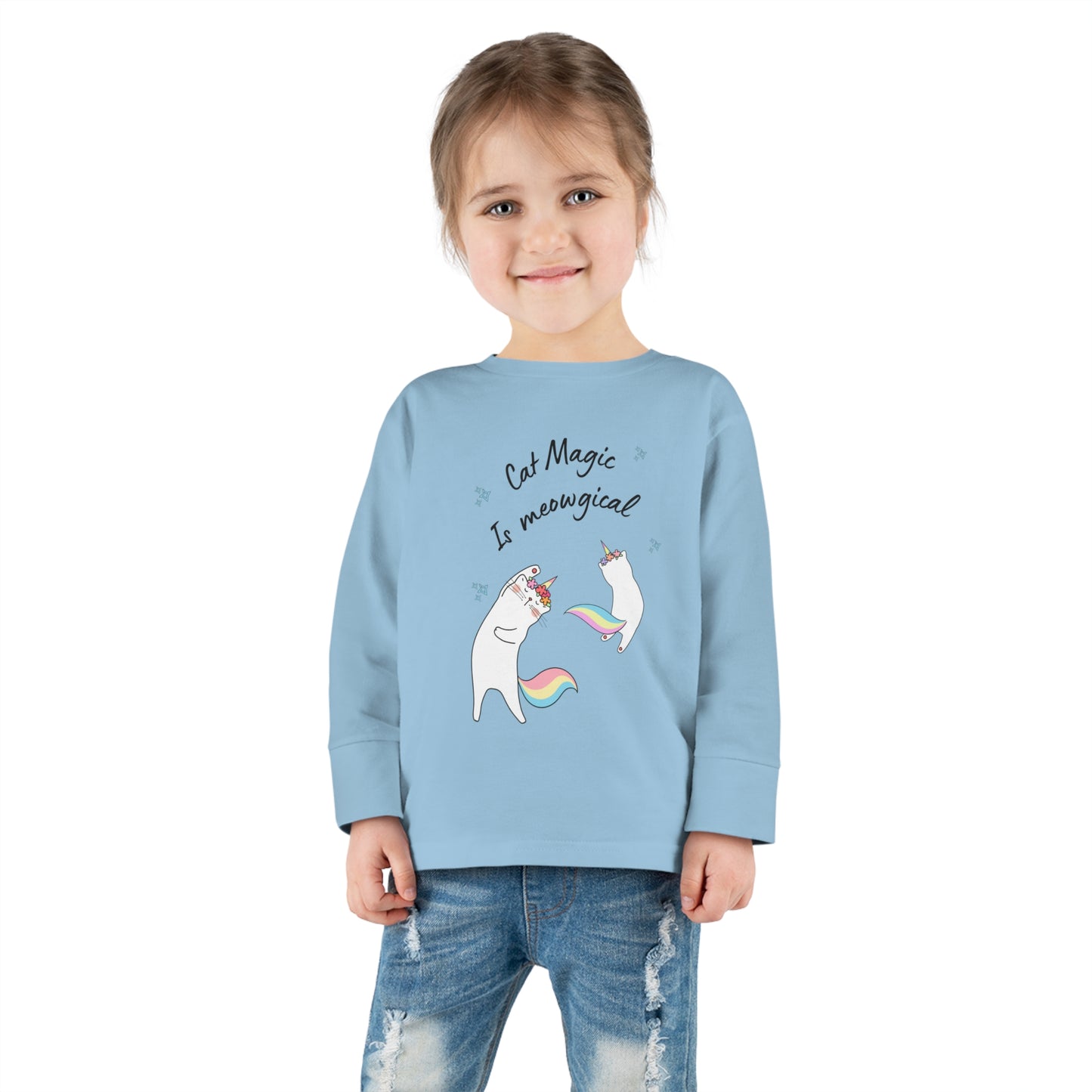 Cat Magic Toddler Long Sleeve Tee