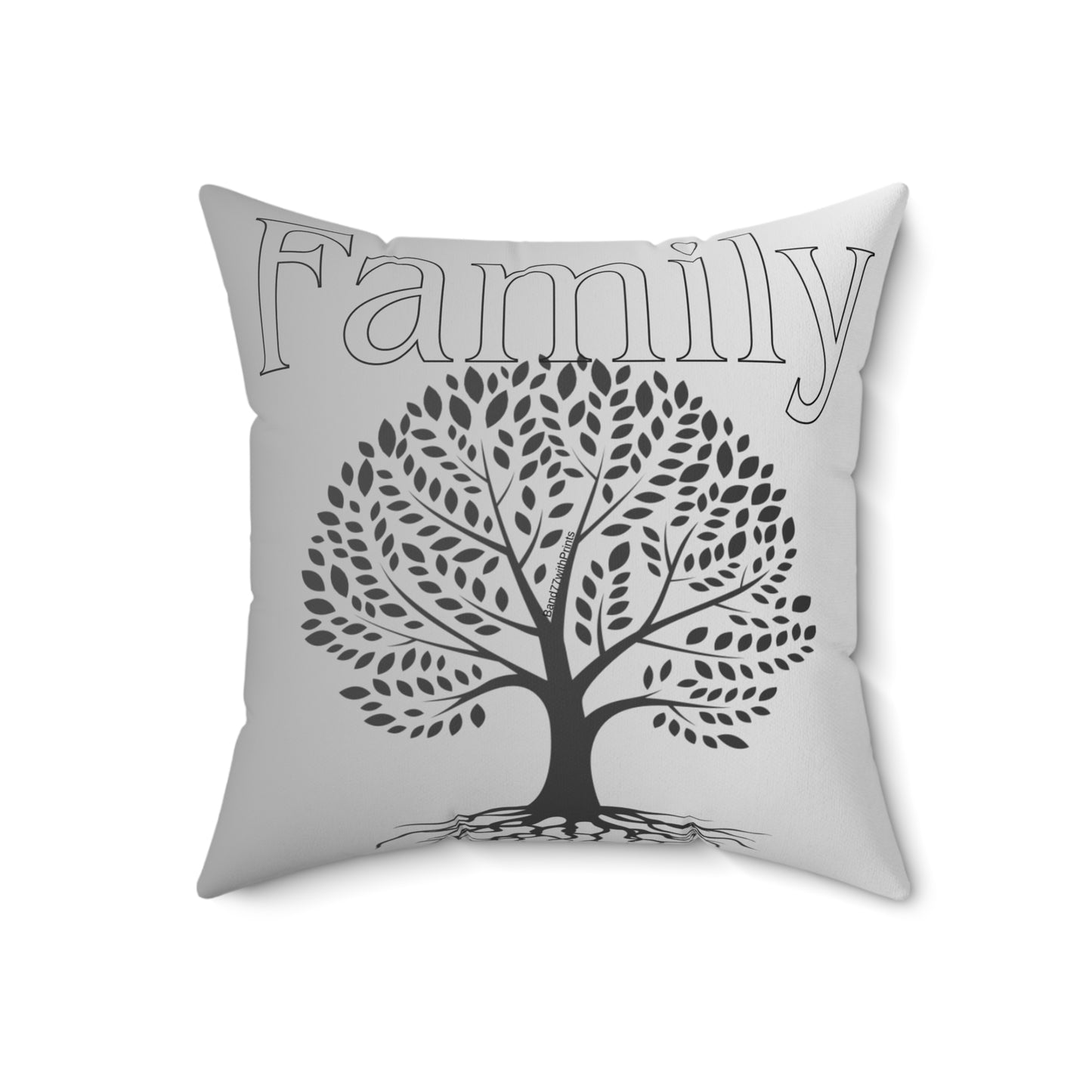 Customized Family Name Square Pillow