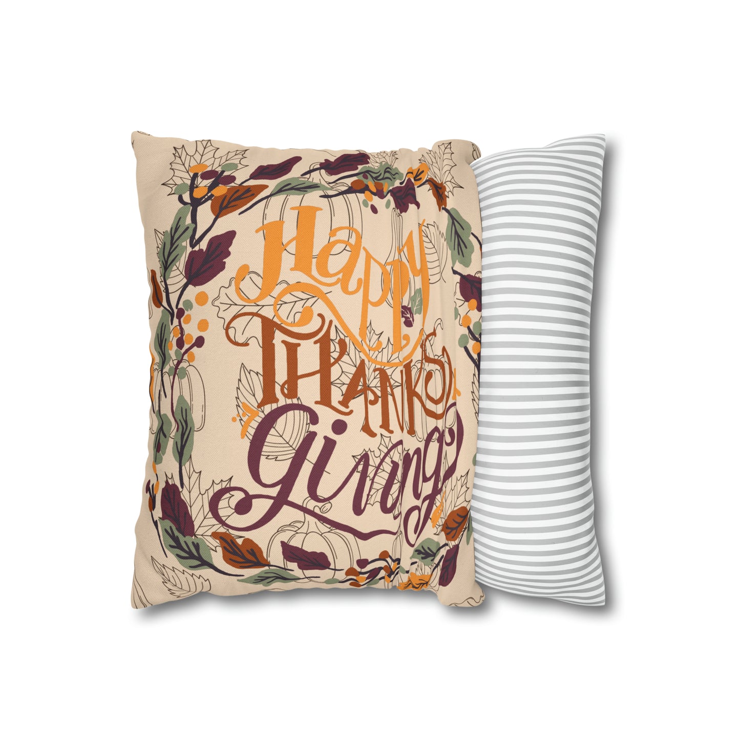 Happy Thanksgiving 14*14 Pillow Case