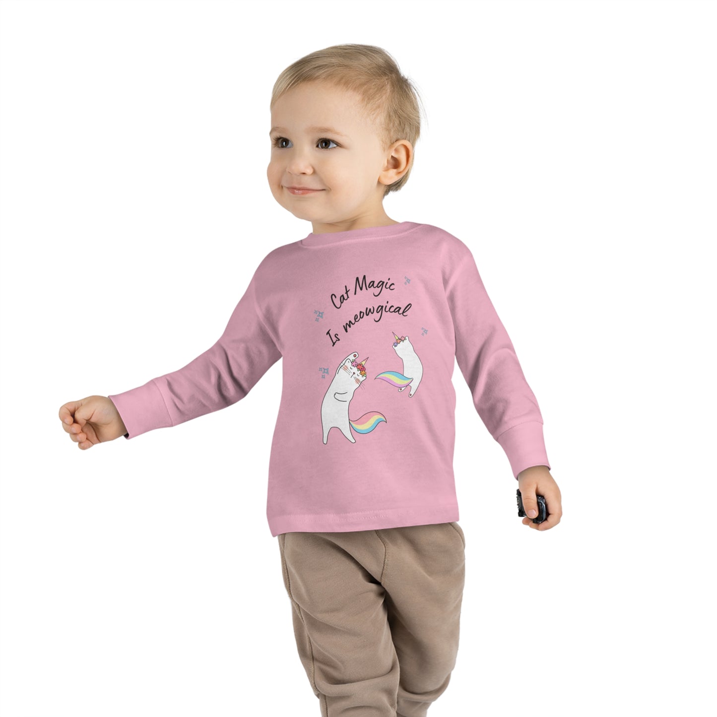 Cat Magic Toddler Long Sleeve Tee