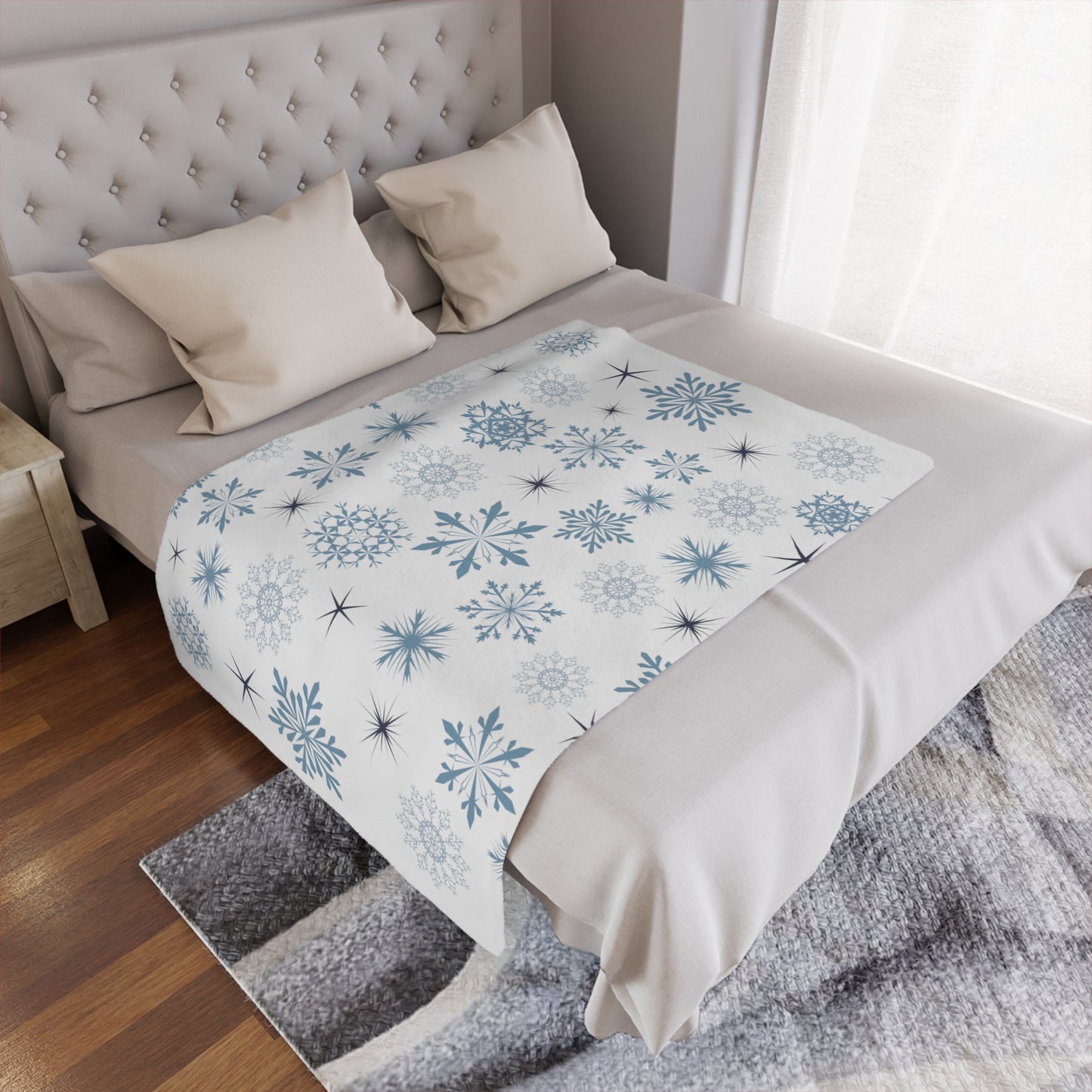 Snowflake Minky Blanket