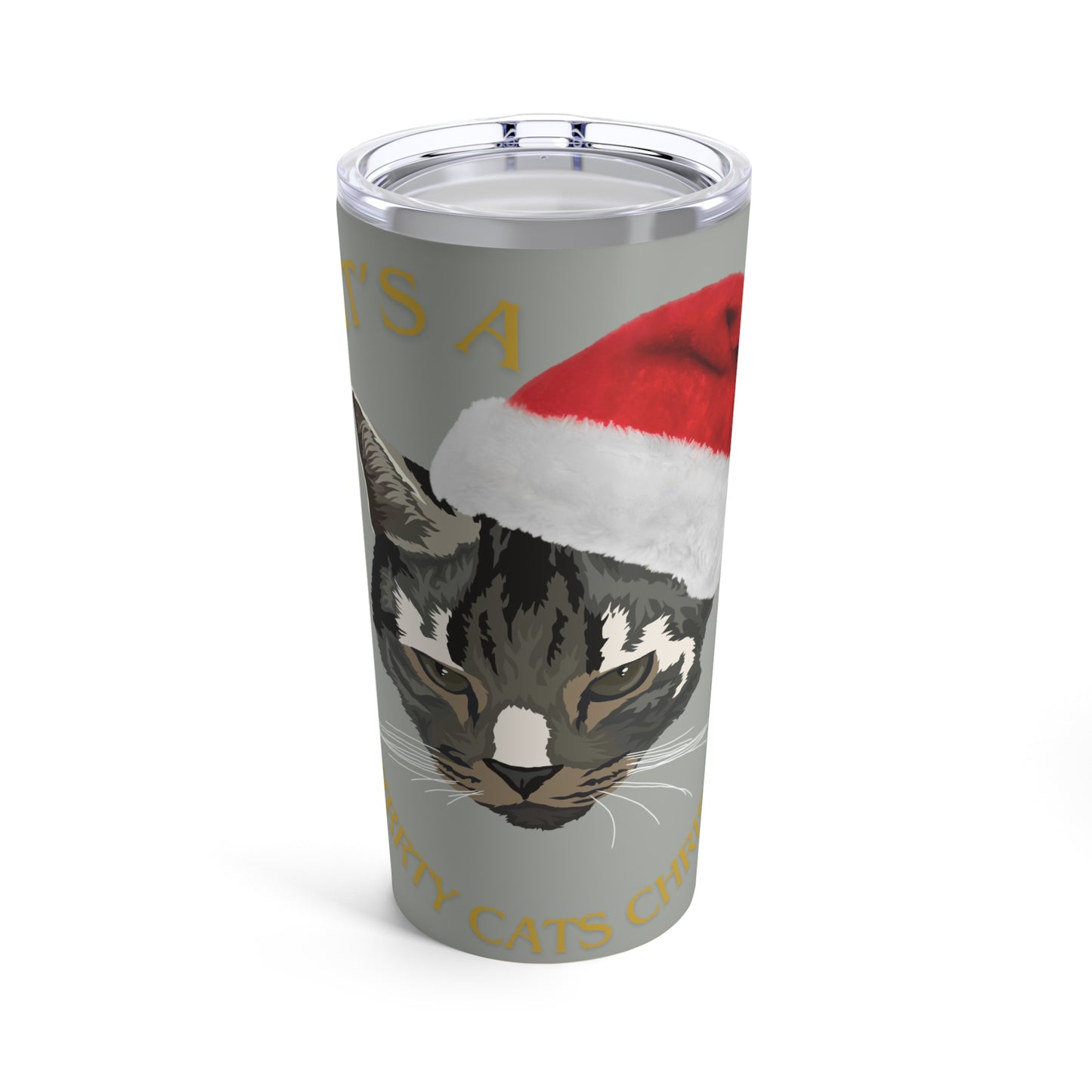 Purrrty Cats Christmas Tumbler 20oz