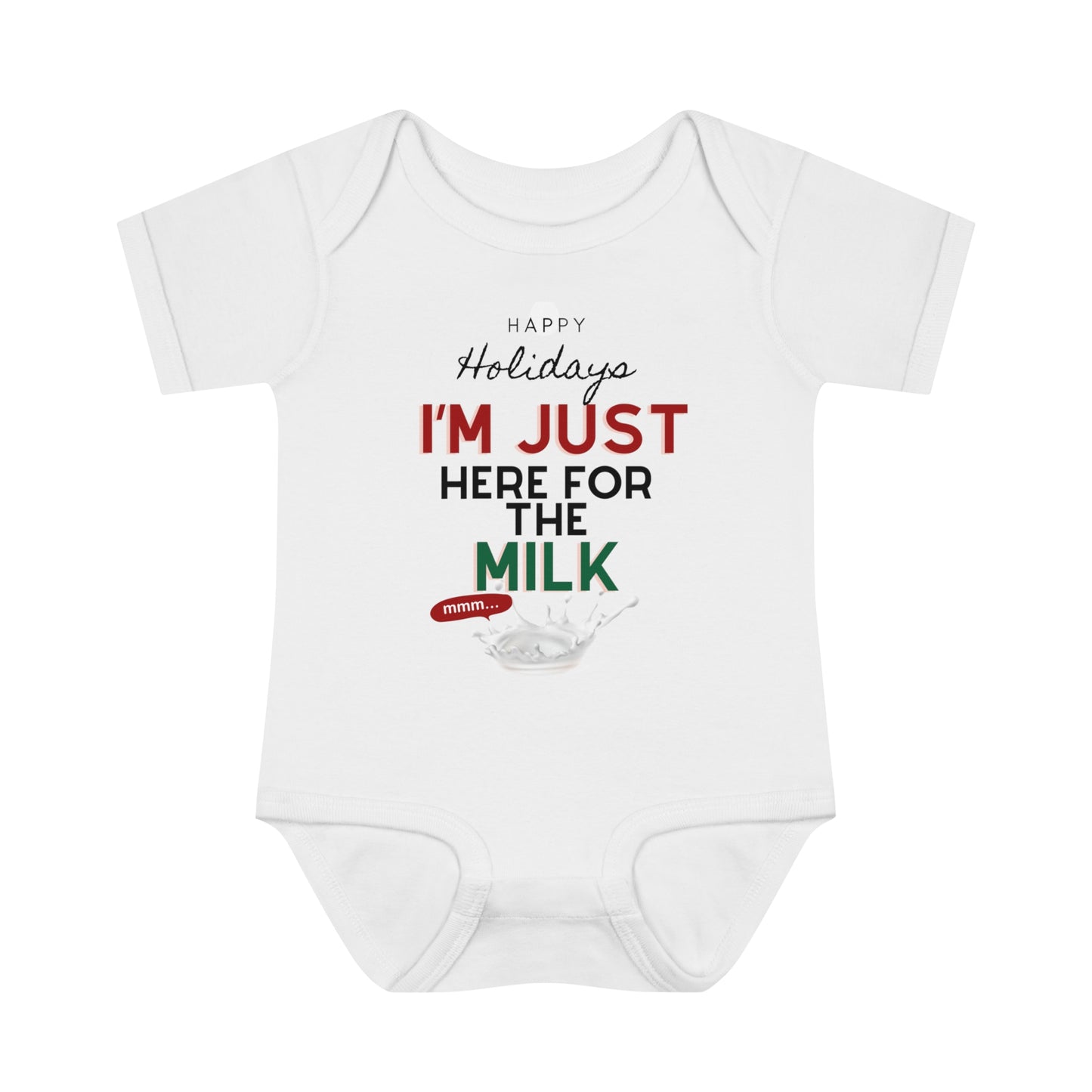 Happy Holidays I’m here for the Milk Baby Bodysuit