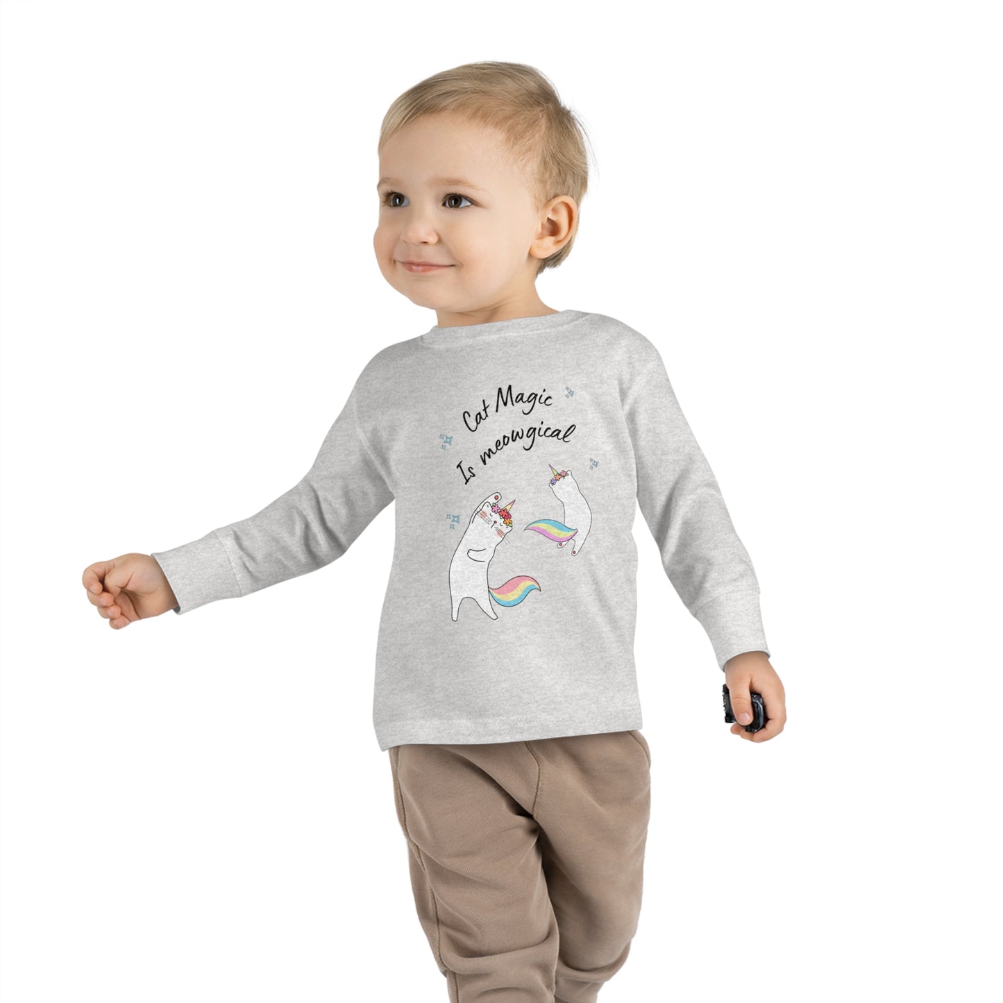 Cat Magic Toddler Long Sleeve Tee