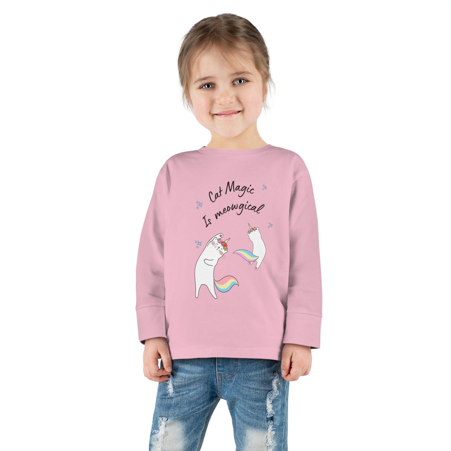 Cat Magic Toddler Long Sleeve Tee