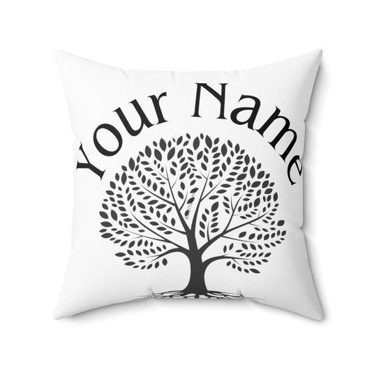 Customized Family Name Square Pillow