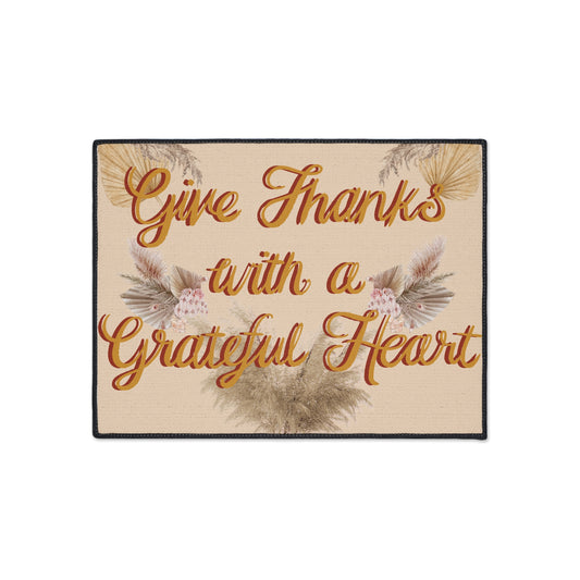 “Give Thanks” Heavy Duty Floor Mat